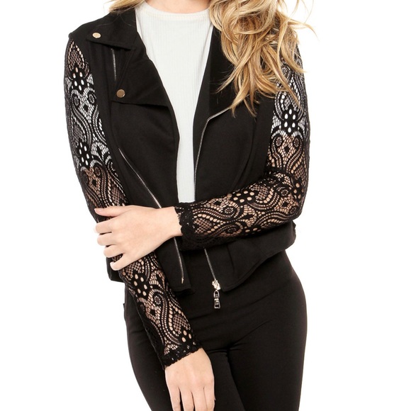 Jackets & Blazers - Women's long sleeve lace Jacket